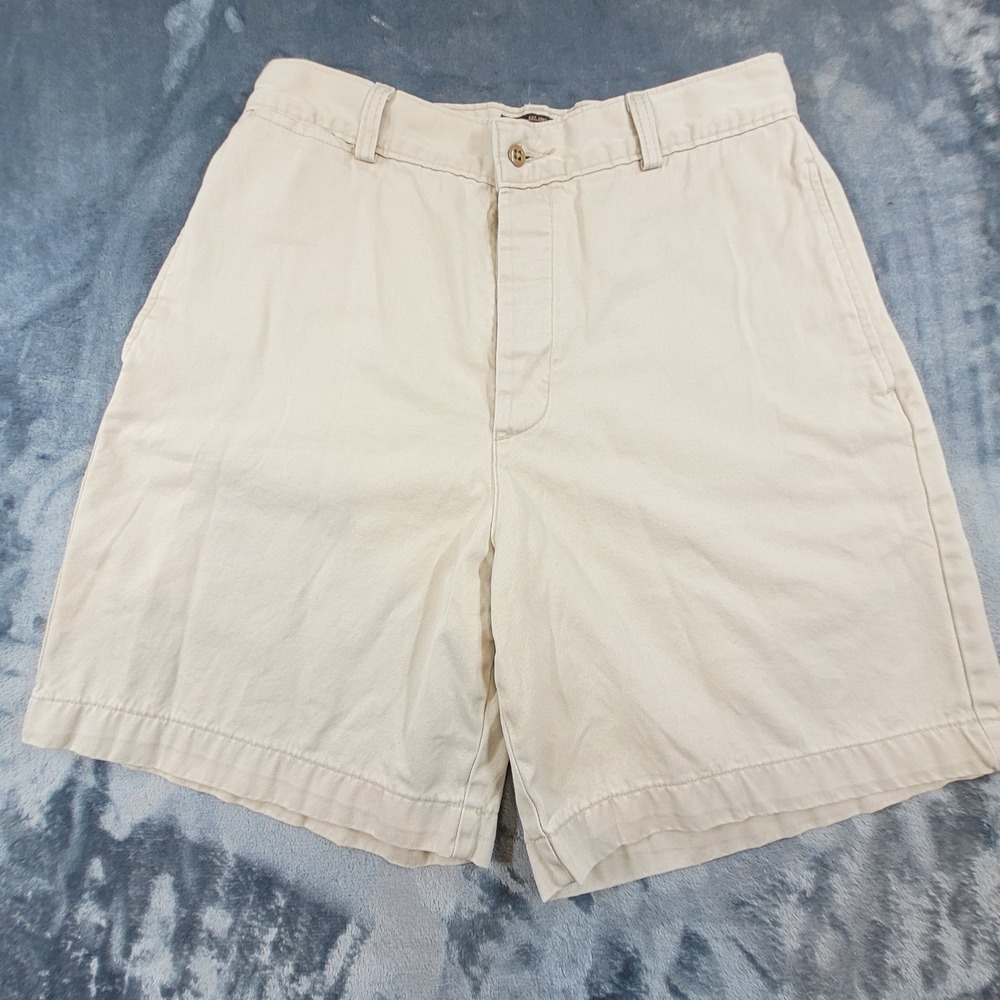 Vintage RRL Ralph Lauren Tan Chino Shorts Mens 30 Made in USA Button Fly Cotton
